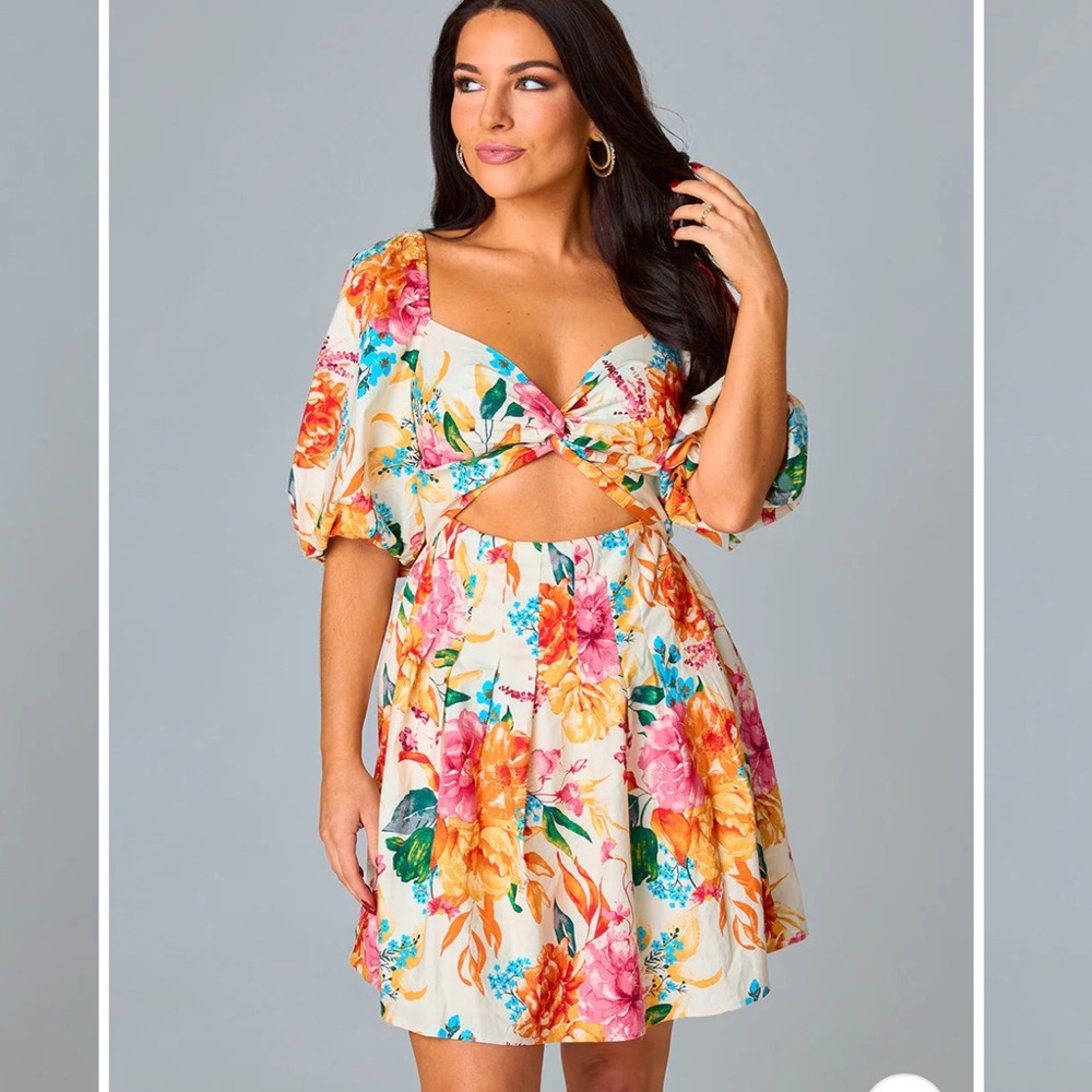 Buddy Love rizzy cutout short floral dress